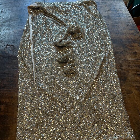 NWT Never Fully Dressed Sequined Wrap Skirt Size 10 - Picture 4 of 7